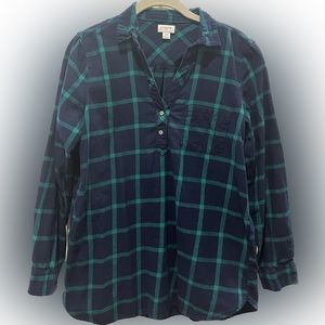 JCrew Factory plaid flannel